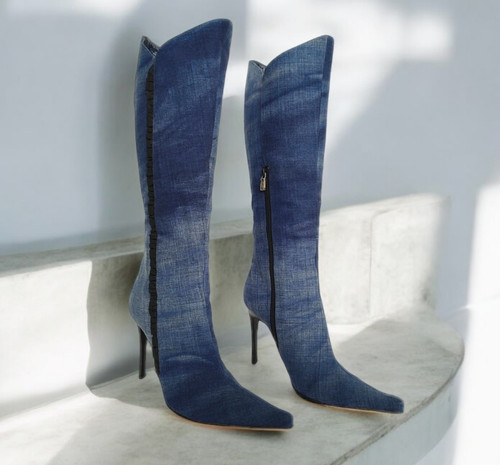 Casadei stivali jeans - jeans, vintage