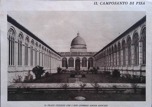 Stampa del 1926 camposanto - stampa,