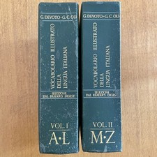 Vocabolario Illustrato Della Lingua Italiana - 2 Volumi | DEVOTO, OLI - 1985