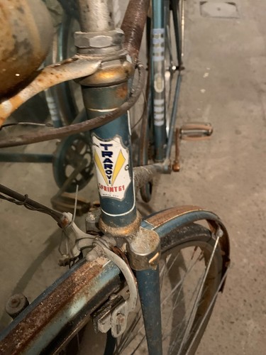 Bicicletta azzurra vintage - bicicletta,