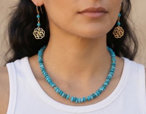 Collana donna orecchini in - e,