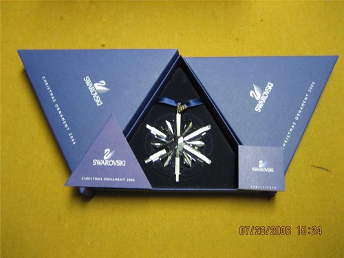 Swarovski 2006 ornament - swarovski, ornament-mint