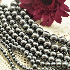 Perles rondes en hématite