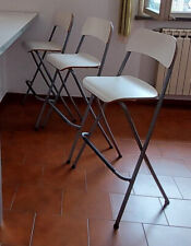 3 SGABELLI TIPO BAR PIEGHEVOLI BIANCHI SPEDIZIONE ESCLUSA!!!! LEGGI BENE TUTTO