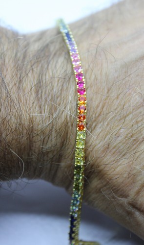 Bracciale tennis rainbow - tennis,