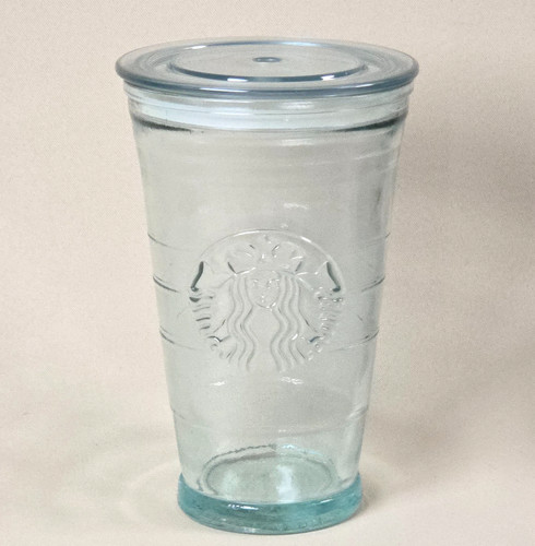 Starbucks 16oz recycled glass - starbucks,