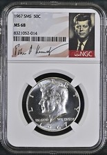 1967 NGC MS 68 SMS Kennedy