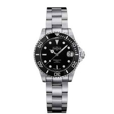 Davosa Ternos Medium, 36,5 mm.Auto, Swiss, bracciale tri link in acciaio, NUOVO!