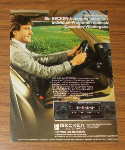 Rara pubblicità becker mexico - becker,