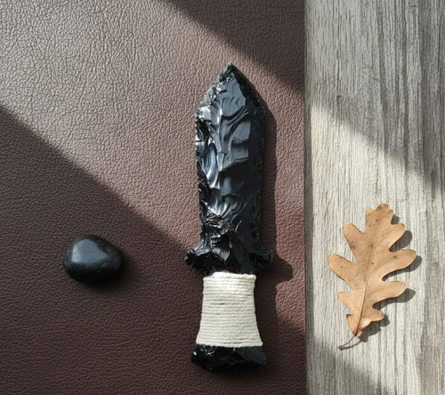 Coltello ossidiana nera - coltello,