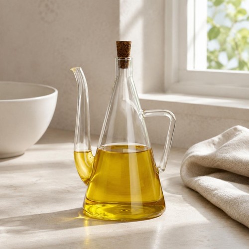 Bottiglia olio cristallo - bottiglia,