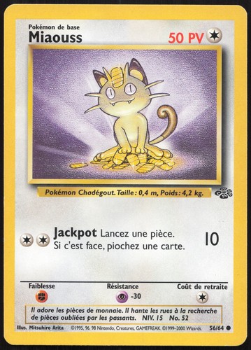 Carte pokémon miaouss 64 - carte,