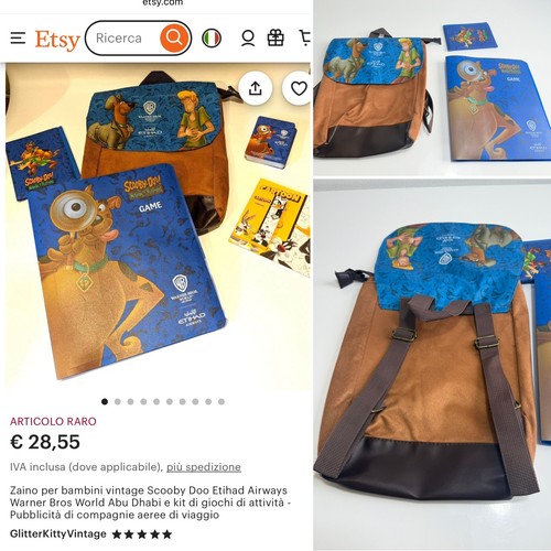 Zaino bambino vintage scooby - zaino,