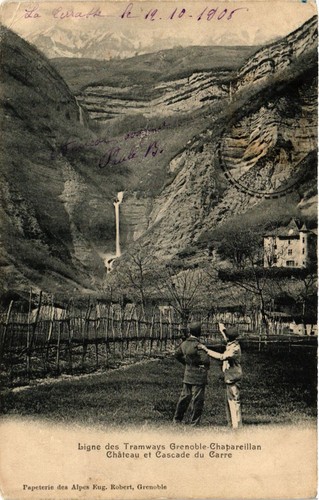 Cpa ligne des tramways - cpa,