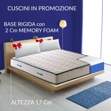 Materasso H17cm ortopedico anatomico in AirPur® e Memory EVA con cuscini PROMO