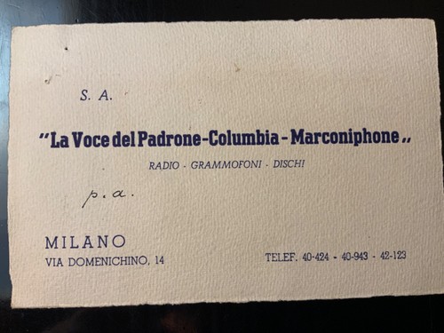 Voce del padrone - la,