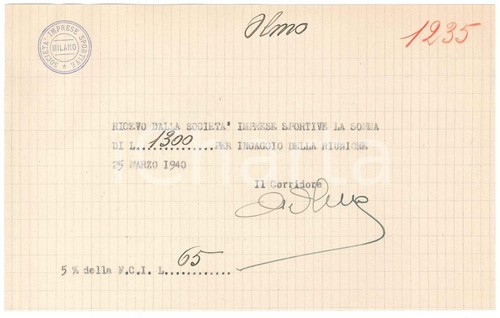 1940 ciclismo milano - 1940,