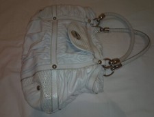 borsa coccinelle vintage in pelle bianca