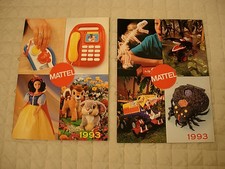 3 cataloghi rivenditore giocattoli MATTEL, del 1993 e  2007, nuovi.