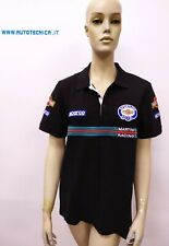 MAGLIA POLO TAGLIA L MODELLO PATCHES SPARCO MARTINI RACING COLORE NERO 