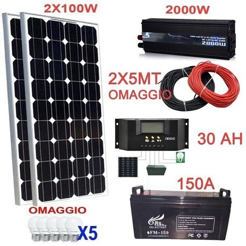 Kit fotovoltaico 2kw - fotovoltaico, pwm