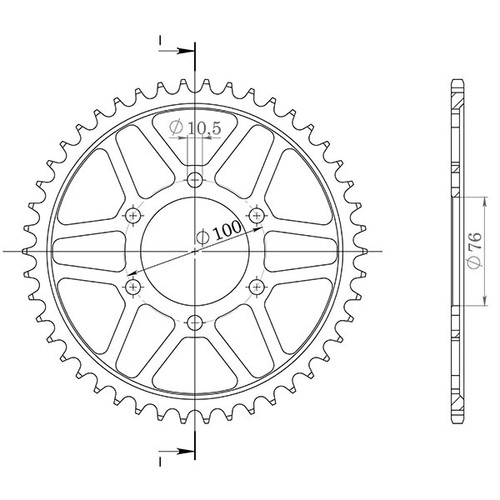 Corona acciaio p530 z50 - corona,