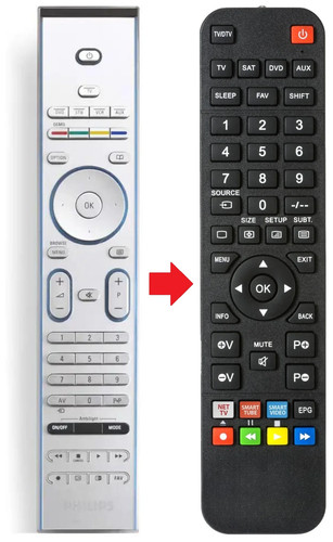 Telecomando adatto per philips - telecomando,