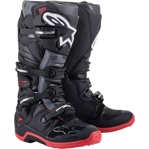 Stivali neri rossi alpinestars - neri,