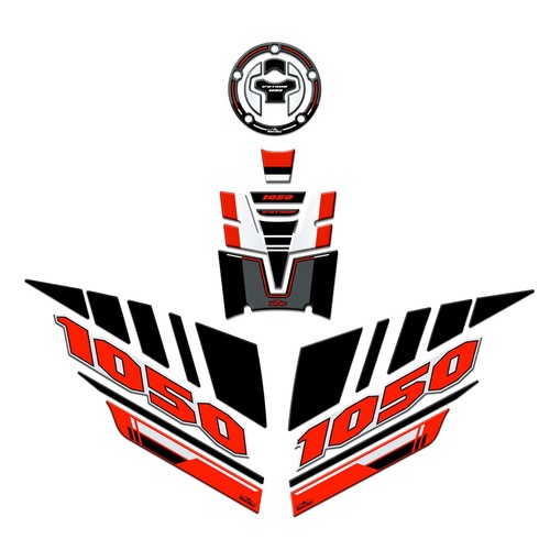 Kit adesivi moto serbatoio - 3d,