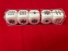 DAL NEGRO , set 5 dadi poker, modello grande 18mm - art.68