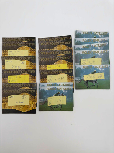 Rolex vari booklet libretti - rolex,