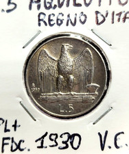 Regno d'Italia: 5 lire Argento