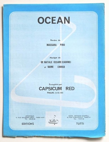 Partition vintage sheet music