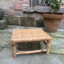 Sgabello vintage in canna di