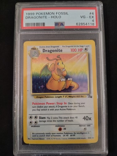 Dragonite fossil holo - dragonite,