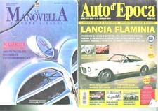 LOTTO 3 RIVISTE: LA MANOVELLA, AUTO D'EPOCA, RUOTE CLASSICHE + OMAGIIO