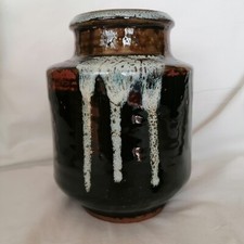 Vaso in ceramica raku giapponese h19 d 15 cm