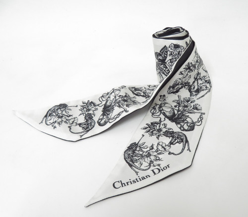 Autentica sciarpa seta dior - di,