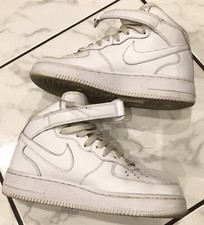 Nike Air Force 1 Mid 07 bianche scarpe 38,5 Originali Usato Perfetto Come Nuovo