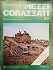 storia dei mezzi corazzati  senza fascicolo interno 59 fabbri 1 edizione 1976