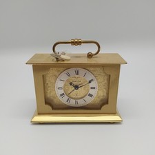 SWIZA orologio sveglia da tavolo in ottone carica 8 giorni da riparare