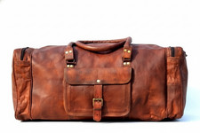 Borsa Da Viaggio In Vera Pelle