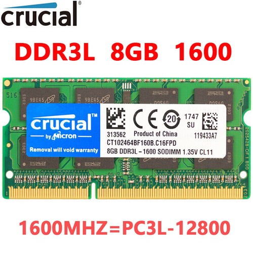 Crucial ddr3l 1x8 gb - 8,