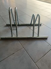 Coppia portabiciclette in acciaio zincato – pari al nuovo