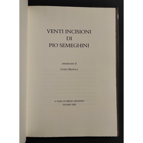 Venti incisioni pio - venti,