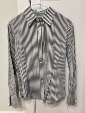 Camisa Benetton Rayas Azul Y