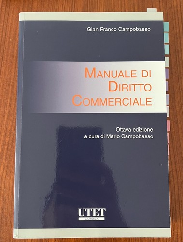 Manuale diritto commerciale - manuale, di