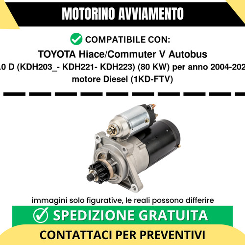 Motorino avviamento toyota - motorino,
