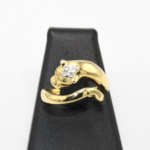 Anello testa pantera - di,