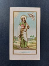 santino cromo holy card Natale Salvardi San Bartolomeo